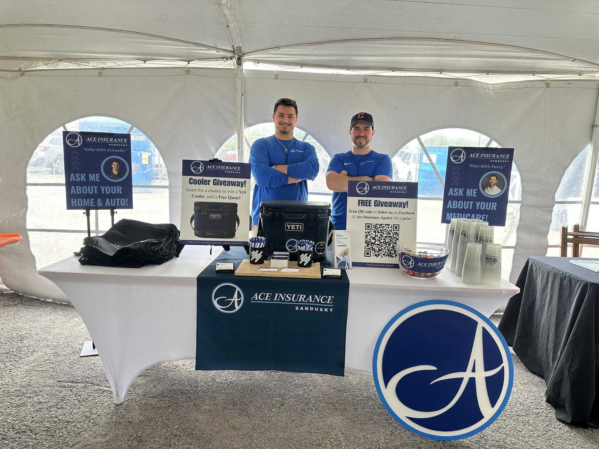 Ace Insurance team at a community event